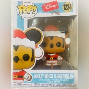 Disney Funko Pop Mickey Mouse Gingerbread Santa Vinyl Figure